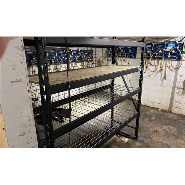 6'W SECTION OF METAL SHELVING