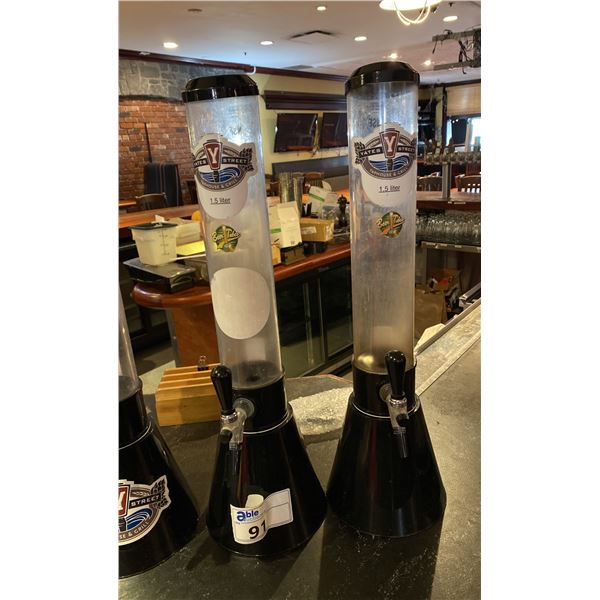 GROUP OF 2 TABLETOP PORTABLE BEER DISPENSERS.