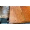 Image 2 : 84"X27"X43"H SOLID HARDWOOD TABLE WITH PEDESTAL BASE