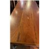 Image 3 : 84"X28"X30"H HARDWOOD TABLE ON DOUBLE PEDESTAL BASE