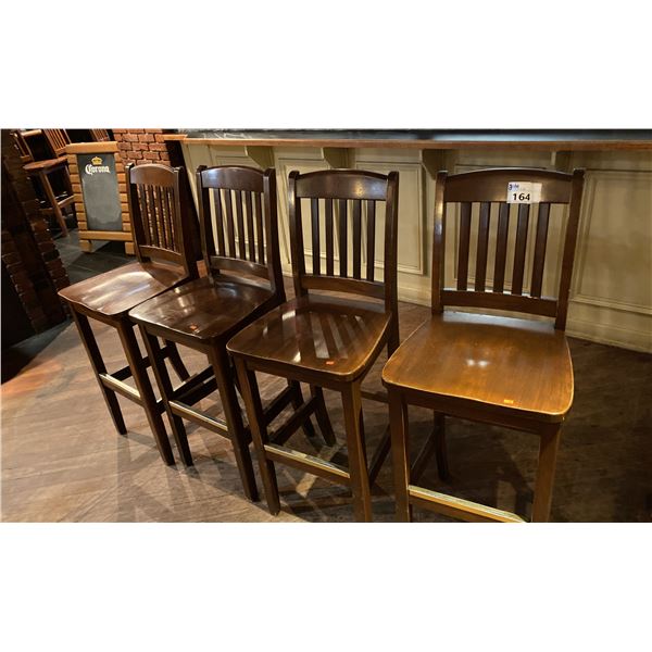 HOLSAG CANADA SOLID HARDWOOD BAR STOOLS-SEAT HEIGHT 30 -GROUP OF 4