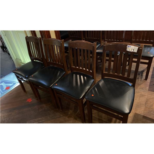 HOLSAG CANADA SOLID HARDWOOD STANDARD HEIGHT CHAIRS-GROUP OF 4