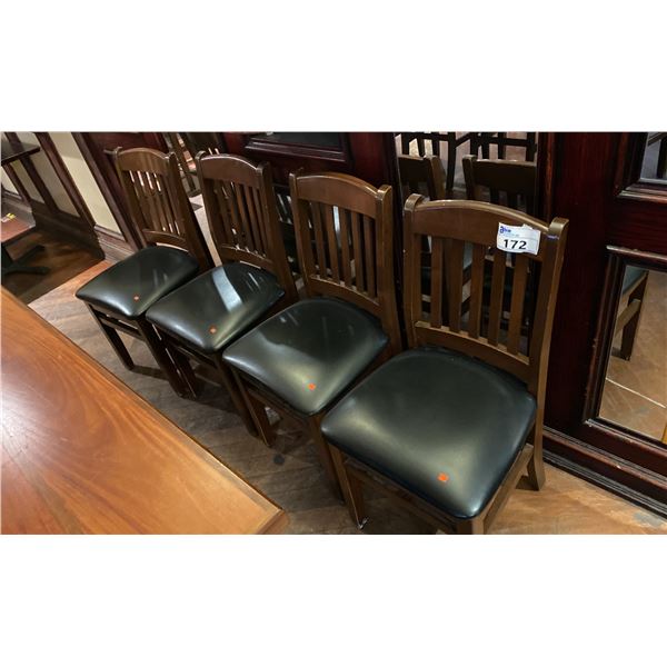 HOLSAG CANADA SOLID HARDWOOD STANDARD HEIGHT CHAIRS-GROUP OF 4