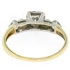 Image 7 : Vintage 14k Yellow & White Gold 0.40 ctw 3 Stone Illusion Set Round Diamond Ring