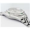 Image 4 : Rolex Ladies Quickset Stainless Steel Silver Index 18K White Gold Diamond & Emer