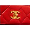 Image 5 : Chanel Red Lambskin CC Front Pocket Shoulder Bag