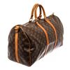 Image 3 : Louis Vuitton Brown Monogram Canvas Keepall Bandouliere 50 Travel Bag
