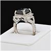Image 3 : 5.59 ctw Black Diamond Platinum Ring (6.28 ctw Diamonds)