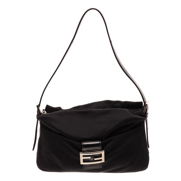 Fendi Black Nylon Shoulder Bag