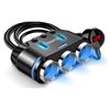 Image 1 : NEW CIGARETTE LIGHTER 3 SOCKET CAR CHARGER