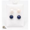 Image 1 : #03-NATURAL AKOYA PEARL EARRINGS 2 SET