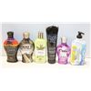 Image 1 : LOT OF 6 ASSORTED TANNING LOTIONS VARIOUS BRANDS