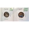 Image 1 : 9)  LOT OF 2 CANADIAN DIMES COMMERATING 100 YEARS