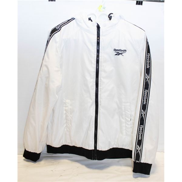 MENS REEBOK WHIT SPRING JACKET WITH HOOD MED