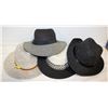 Image 1 : 4 VARIOUS STYLES/COLORS OF LADIES SUN HATS