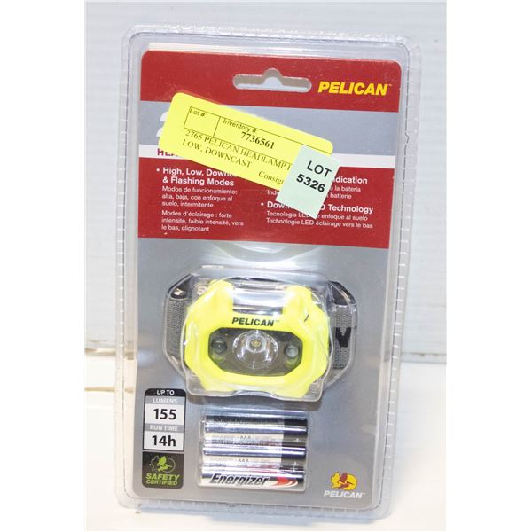 2765 PELICAN HEADLAMP HIGH, LOW, DOWNCAST