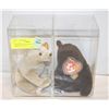 Image 1 : LOT OF 2 COLLECTABLE BEANIE BABIES ENCASED