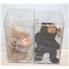 Image 1 : LOT OF 2 COLLECTABLE BEANIE BABIES ENCASED