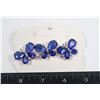 Image 1 : NEW BLUE RHINESTONE BUTTERFLY FRENCH CLIP