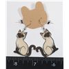 Image 1 : NEW HAPPY CAT DROP EARRINGS. FASHION JEWELRY