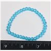 Image 1 : NEW LAKE BLUE SPARKLE STRETCH BEAD BRACELET