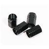 Image 1 : NEW 4 PC BLACK TIRE VALVE STEM CAPS