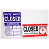 Image 1 : NEW DOUBLE SIDED OPEN/ CLOSED SIGNS