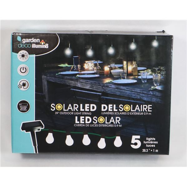 NEW 39" (1M) 5 LED SOLAR LIGHT SET