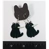 Image 1 : NEW DANGER CAT DROP EARRINGS. FASHION JEWELRY