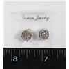 Image 1 : NEW SILVER TONE RHINESTONE STUD EARRINGS