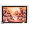 Image 1 : FRAMED PAINTING ORIENTAL SCENE 22" X 32"