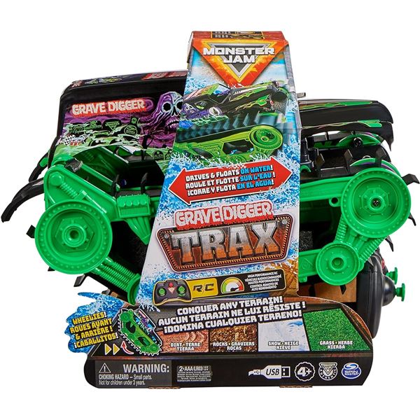 BRAND NEW MONSTER JAM GRAVEDIGGER TRAX RC