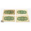 Image 2 : LOT OF FOUR 1900 DOMINION OF CANADA 25 CENT NOTES