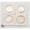 Image 2 : LOT OF 4 CANADIAN 50 CENT 1965 (37.32 G SILVER)