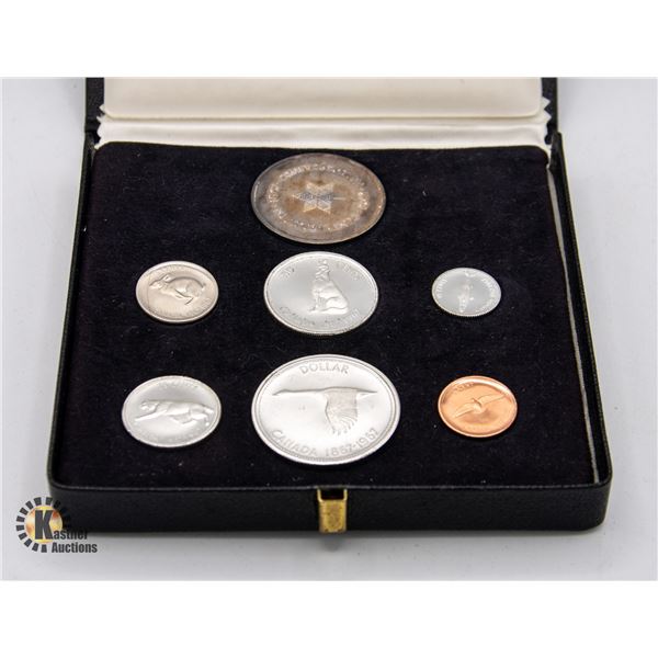 1967 CENTENNIAL COIN SET IN CLASP CASE & BOX