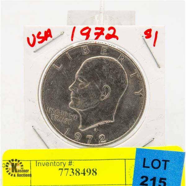 1972 AMERICAN SILVER DOLLAR