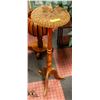Image 1 : WOODEN & WICKER PLANT STAND H-36" D-11.5"