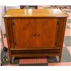 Image 1 : VINTAGE WOODEN 2 DOOR CABINET H-33" W-18.25"