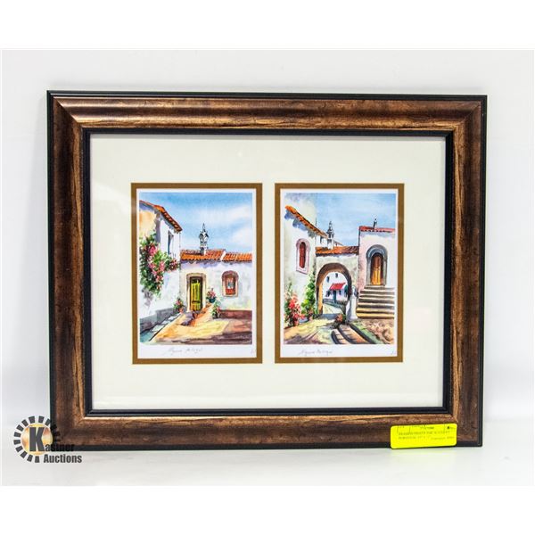 FRAMED PRINTS THE ALGARVE PORTUGAL 14" x 17"