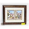 Image 1 : FRAMED PRINTS THE ALGARVE PORTUGAL 14" x 17"