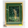 Image 1 : FRAMED PRINT FOREST FAIRY 18" x 22"