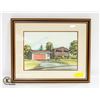 Image 1 : FRAMED PRINT 1970s SHOW HOME 18" x 22"