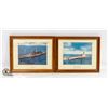 Image 2 : FRAMED PRINTS (4) WWII BRITISH MILITARY 3 SHIPS AN