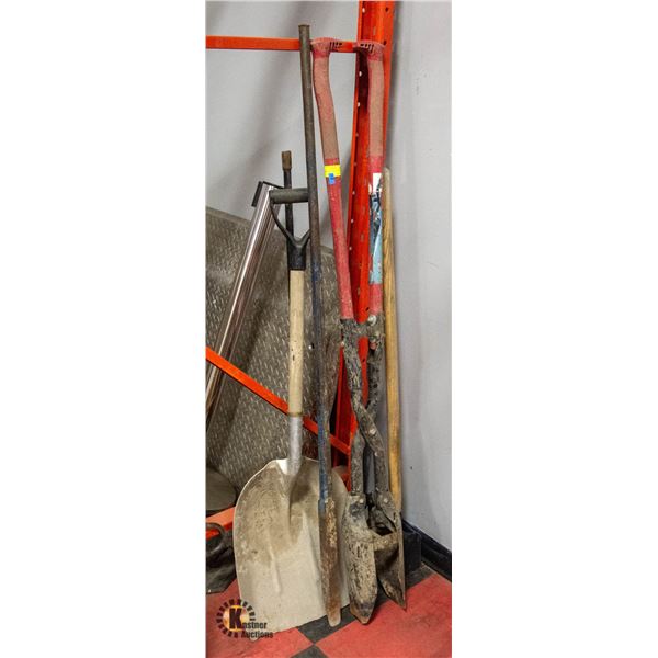 LOT OF YARD TOOLS 5 PIECE LOT