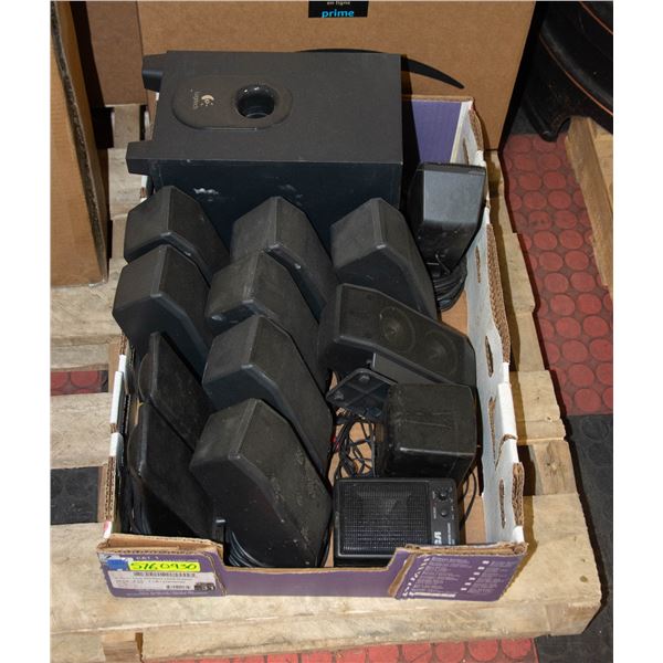 UNCLAIMED LOT OF SPEAKERS