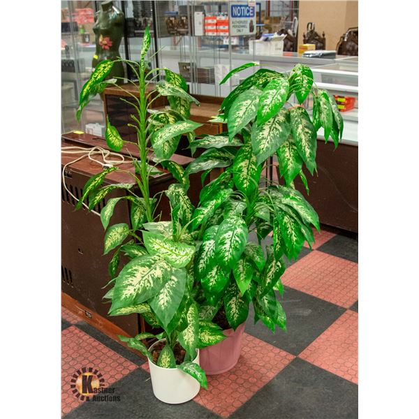 TWO 54 INCH ARTIFICIAL TREES