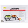Image 1 : NEW CUISINART CAST IRON DOUBLE SILVER COLOUR