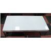 Image 1 : WHITE COFFEE TABLE 46.5" X 23" X 11"