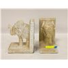 Image 1 : TWO GLITTERED ELEPHANT BOOKENDS