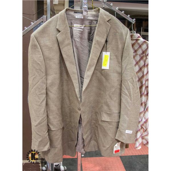 CALVIN KLEIN MENS GREY BLAZER ; SIZE 2XL